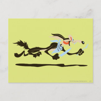Postal WILE E. COYOTE™ Persiguiendo la cena