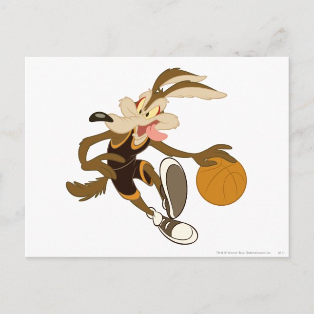 Postal Wile E Coyote Provocando Competencia (Anverso)