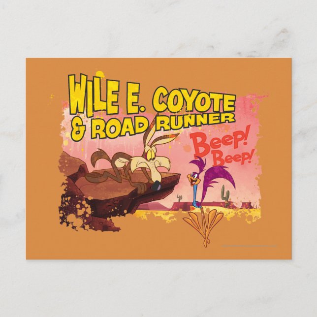 Postal WILE E. COYOTE™ y ROAD RUNNER™ BEEP BEEP!™ (Anverso)