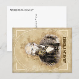 Postal Wilhelm Steinitz, jugador de ajedrez