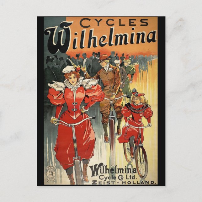 Postal Wilhelmina Cycle & Co. Ltd. Zeist-Holland (Anverso)