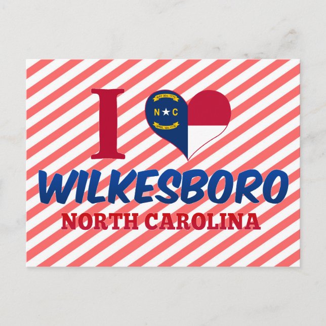 Postal Wilkesboro, Carolina del Norte (Anverso)