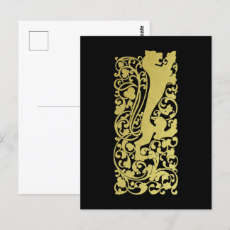 Postal Will Bradley Heraldic Lion