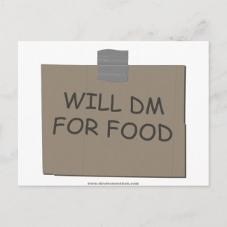 Postal Will DM for Food