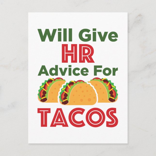 Postal Will Give HR Advice for Tacos Human Resources (Anverso)