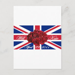 Postal Will y Kate 2011 edición limitada conmemorativa