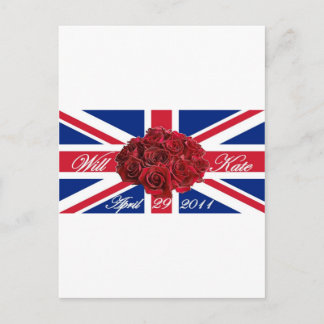 Postal Will y Kate 2011 edición limitada conmemorativa
