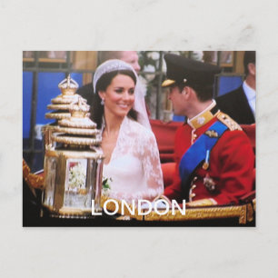 Postal Will y Kate Royal Boda