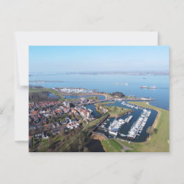 Postal Willemstad Nederland drone overzicht.