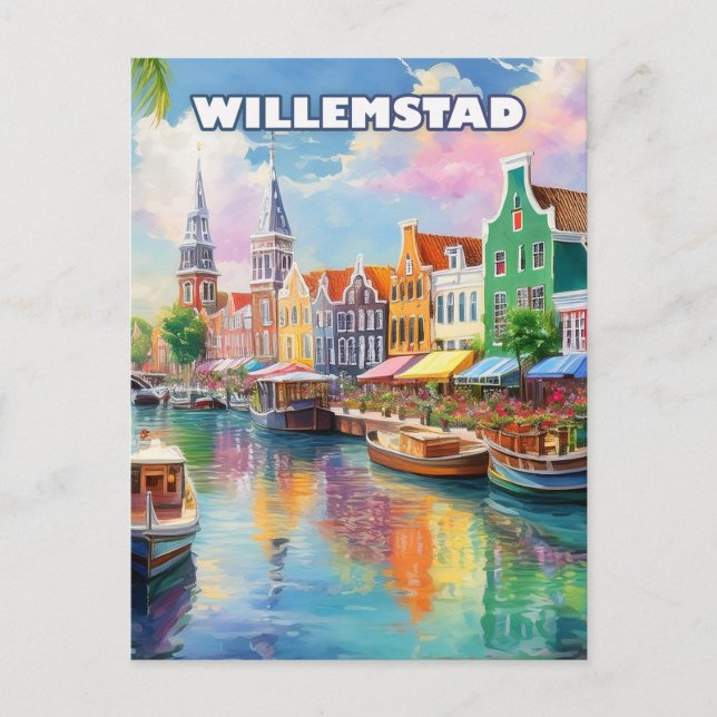 Postal Willemstad: Vibrant Colors of the Caribbean (Anverso)