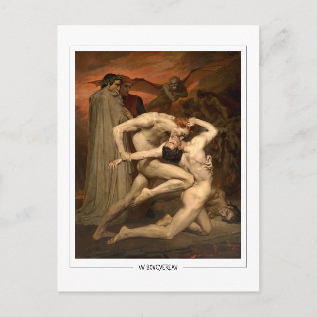Postal William-Adolphe Bouguereau #12 - Bella Artes (Anverso)