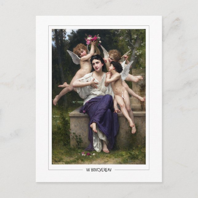 Postal William-Adolphe Bouguereau #155 - Bella Artes (Anverso)