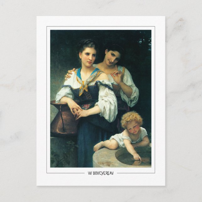 Postal William-Adolphe Bouguereau #15 - Arte fino (Anverso)
