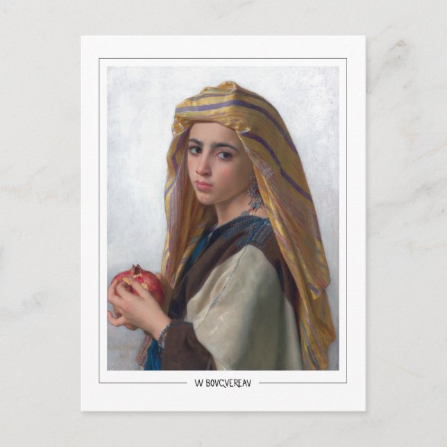 Postal William-Adolphe Bouguereau #168 - Bella Artes (Anverso)