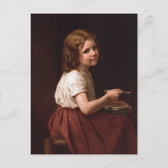 Postal William-Adolphe Bouguereau (1825-1905) - Sopa (186 (Anverso)