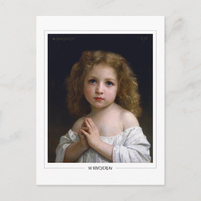 Postal William-Adolphe Bouguereau #18 - Bella Artes (Anverso)