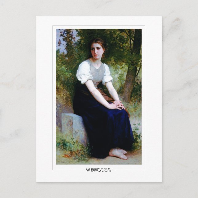 Postal William-Adolphe Bouguereau #193 - Arte Fino (Anverso)
