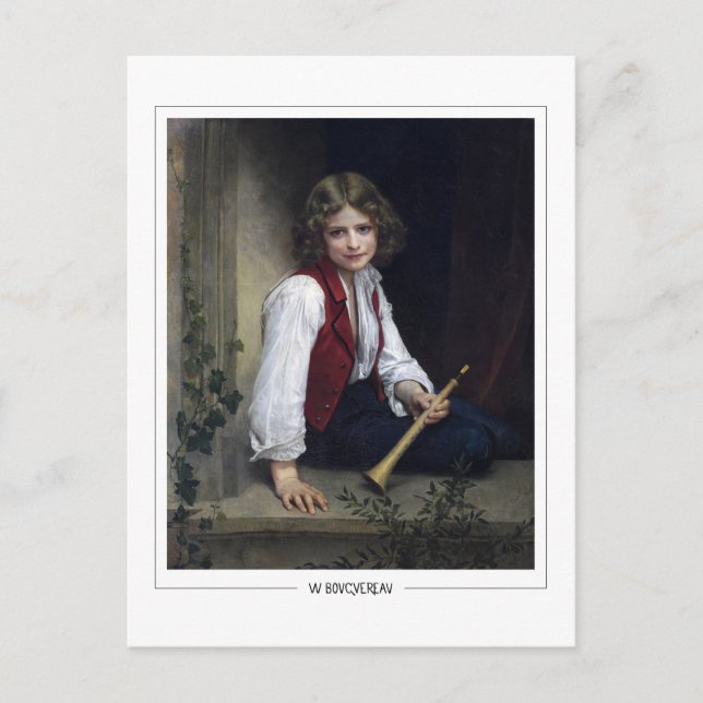Postal William-Adolphe Bouguereau #25 - Bella Artes (Anverso)