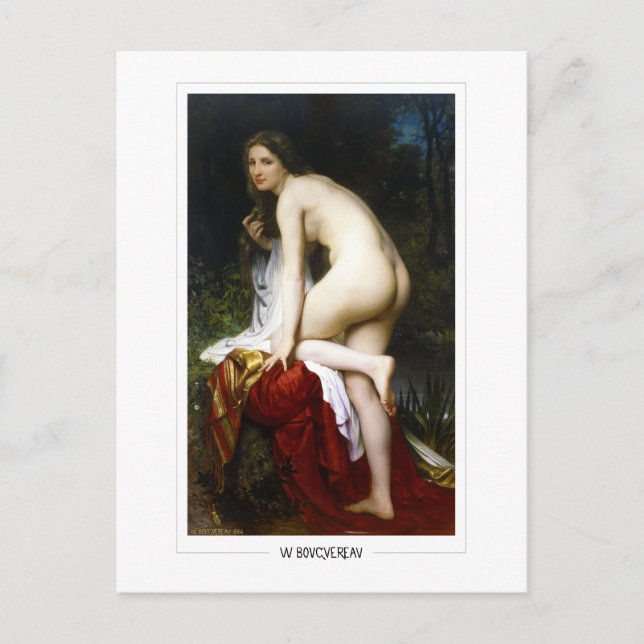 Postal William-Adolphe Bouguereau #2 - Bella Artes (Anverso)