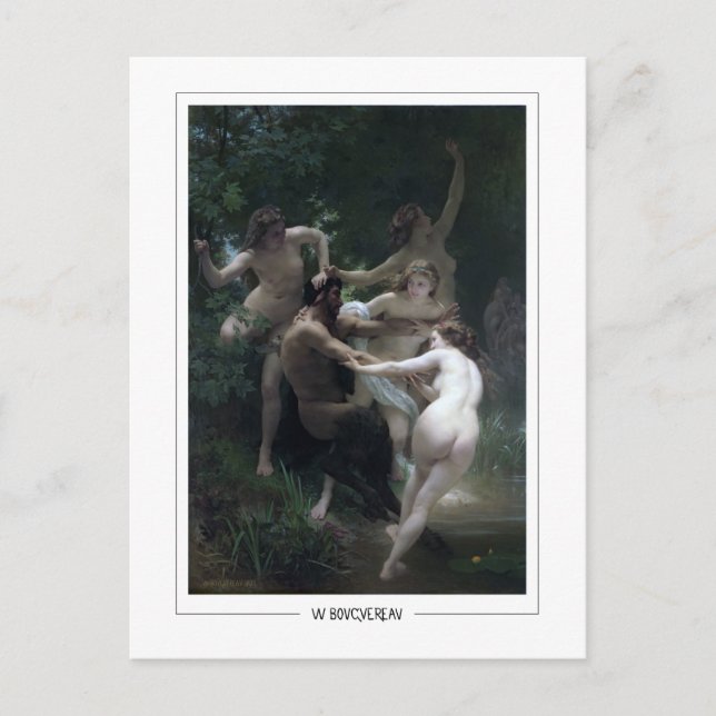 Postal William-Adolphe Bouguereau #33 - Bella Artes (Anverso)