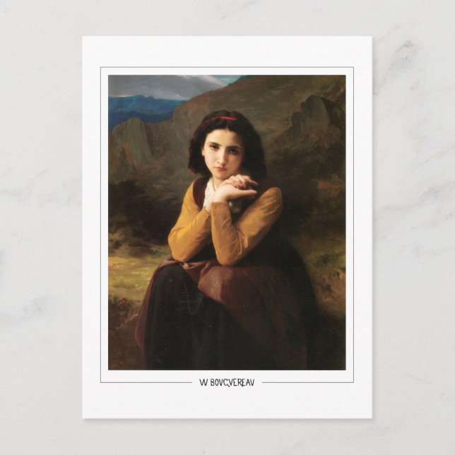 Postal William-Adolphe Bouguereau #88 - Bella Artes (Anverso)