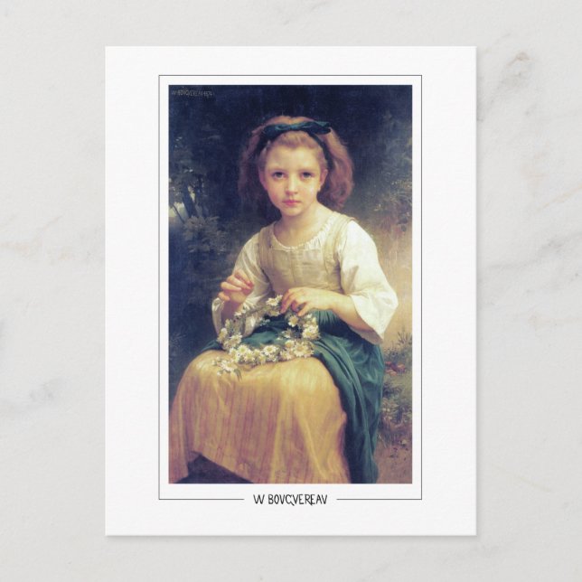Postal William-Adolphe Bouguereau #8 - Arte Fino (Anverso)