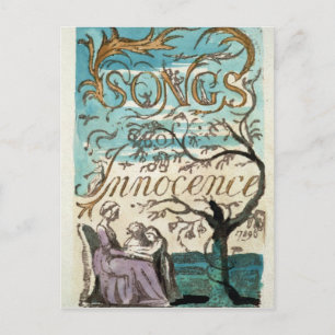 Postal William Blake   Canciones de la Inocencia, portada