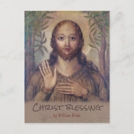 Postal William Blake Cristo bendiciendo al salvador CC007