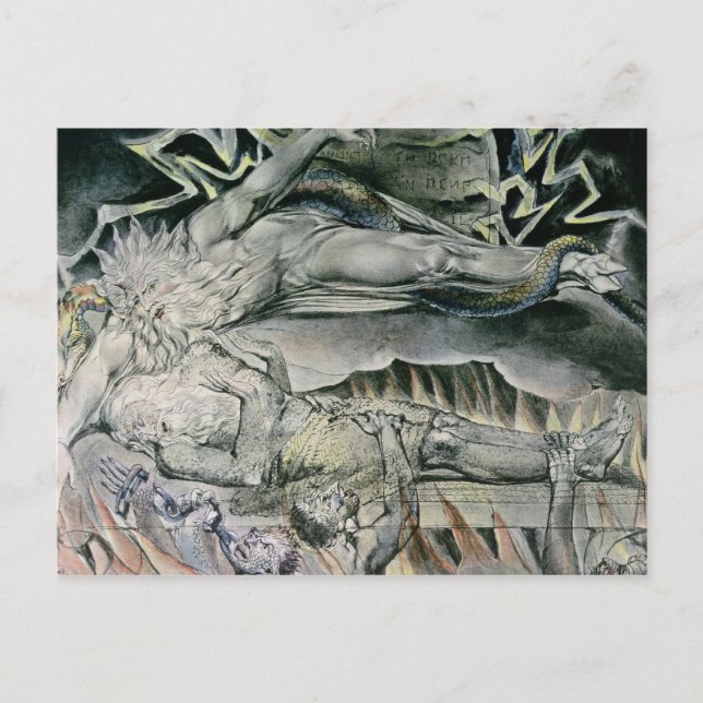 Postal William Blake | Ilustraciones del Libro del Trabaj (Anverso)