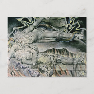 Postal William Blake   Ilustraciones del Libro del Trabaj