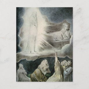 Postal William Blake   La visión de Eliphaz, 1825