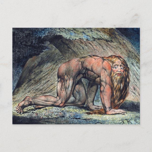 Postal William Blake Nebuchadnezzar (Anverso)
