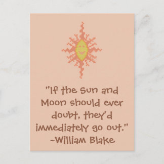 Postal William Blake Sun y Moon Quote