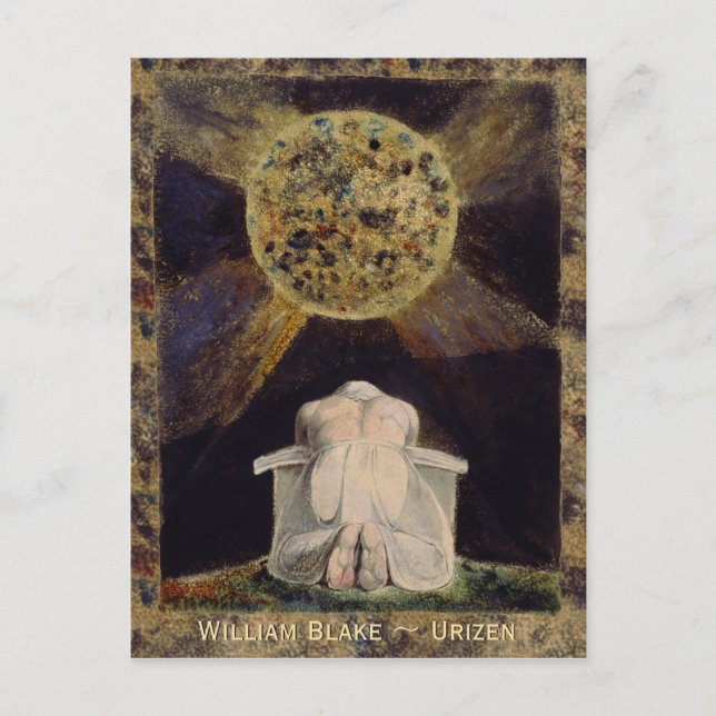 Postal William Blake Urizen CC0486 (Anverso)