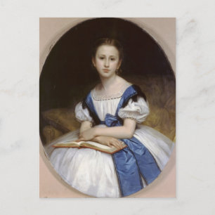 Postal William Bouguereau - Retrato de Mlle Brissac