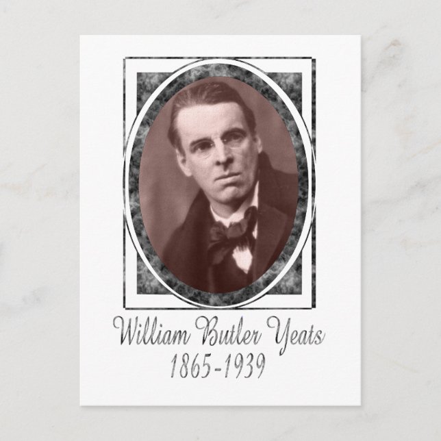 Postal William Butler Yeats (Anverso)