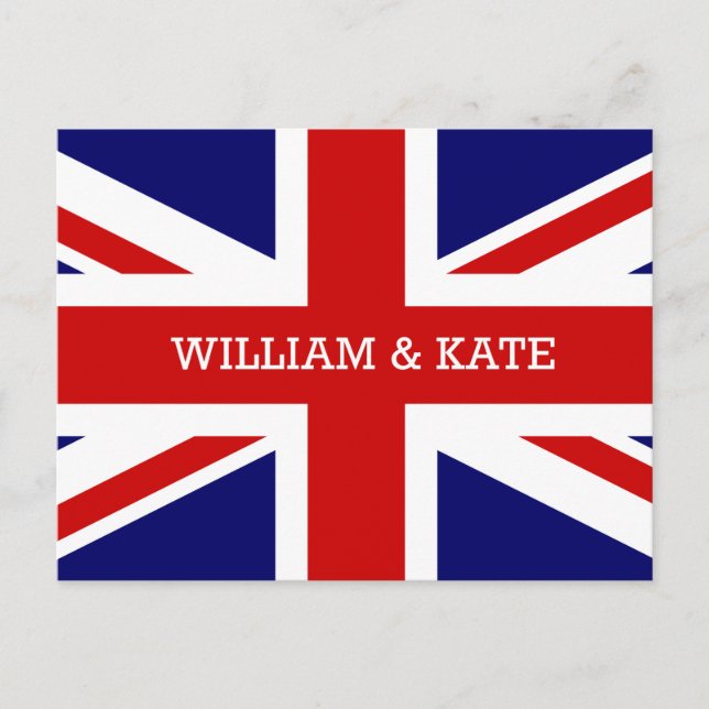 Postal William & Catherine | El Boda Real (Anverso)