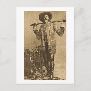 Postal William Cody - Frontiersman (Sepia)