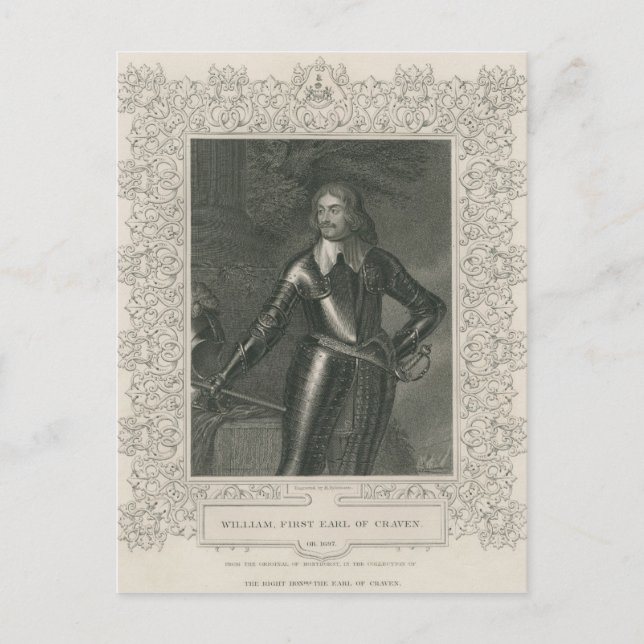 Postal William Craven, primer Conde de Craven (Anverso)