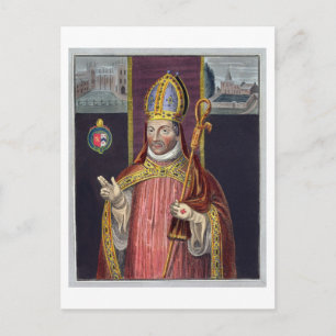 Postal William de Wykeham (1325-1404) (color lito)