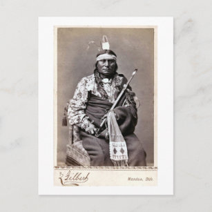 Postal William Gilbert Gaul nativo americano indio