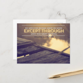 Postal William Gladstone cita Inspiradora "Errores"