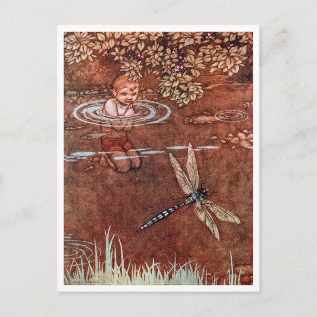 Postal William H. Robinson de The Water Babies (Anverso)