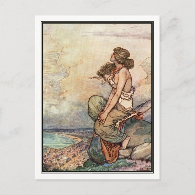 Postal William Heath Robinson - Canción del inglés (Anverso)