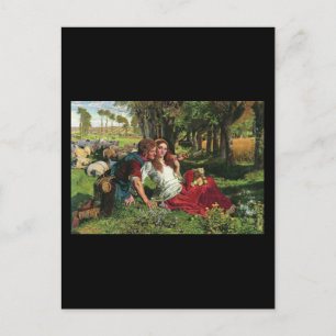Postal William Holman Hunt The Hireling Shepherd