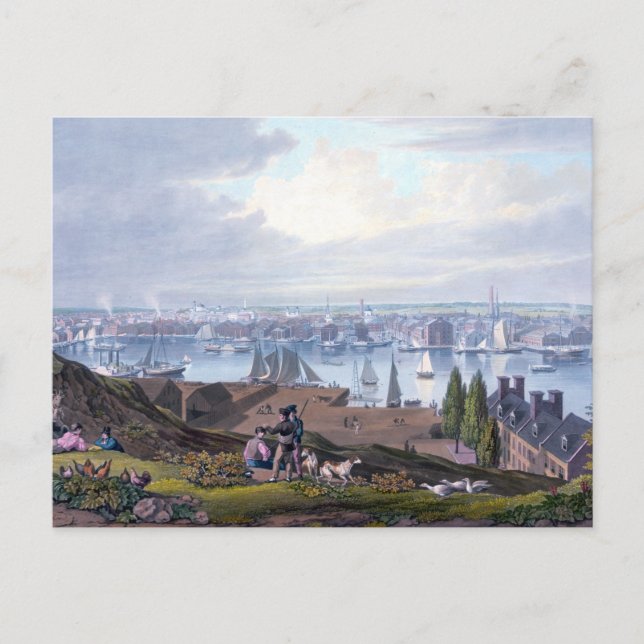 Postal William James Bennett Baltimore de Federal Hill (Anverso)