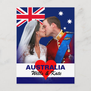 Postal William & Kate - Postcard de Australia