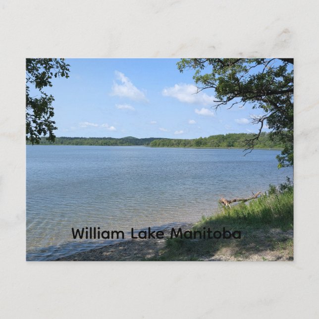 Postal William Lake Manitoba (Anverso)