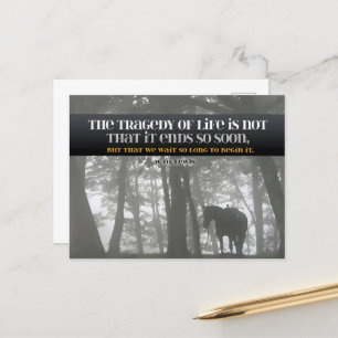 Postal William Lewis cita Inspiradora "tragedia"