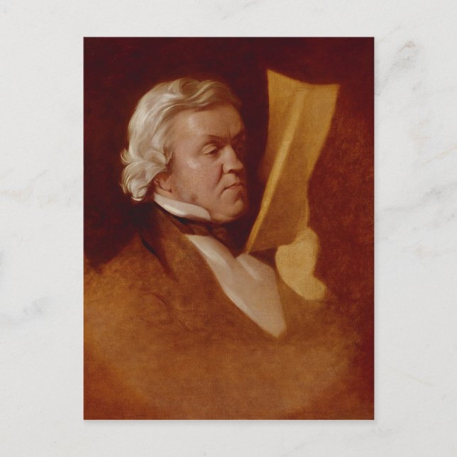 Postal William Makepeace Thackeray, c.1864 (Anverso)